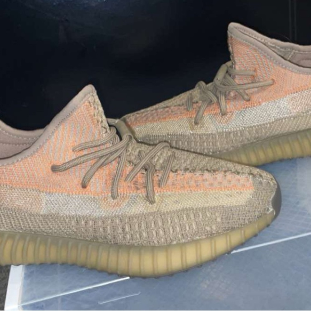Adidas Yeezy Boost 350 V2 in Tan and Orange
